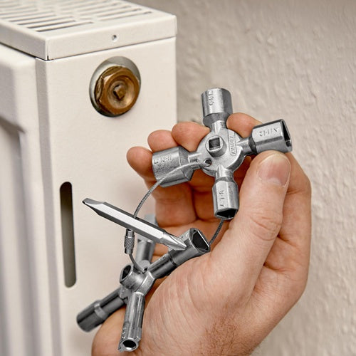 Cheie Universală – 10 Vârfuri, Oțel, pentru Dulapuri Gaz, Electrice, Calorifere