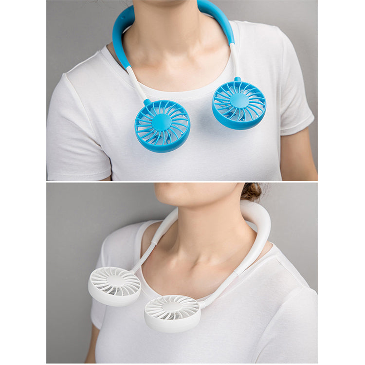 Ventilator Portabil Dublu pentru Gât – Hands Free