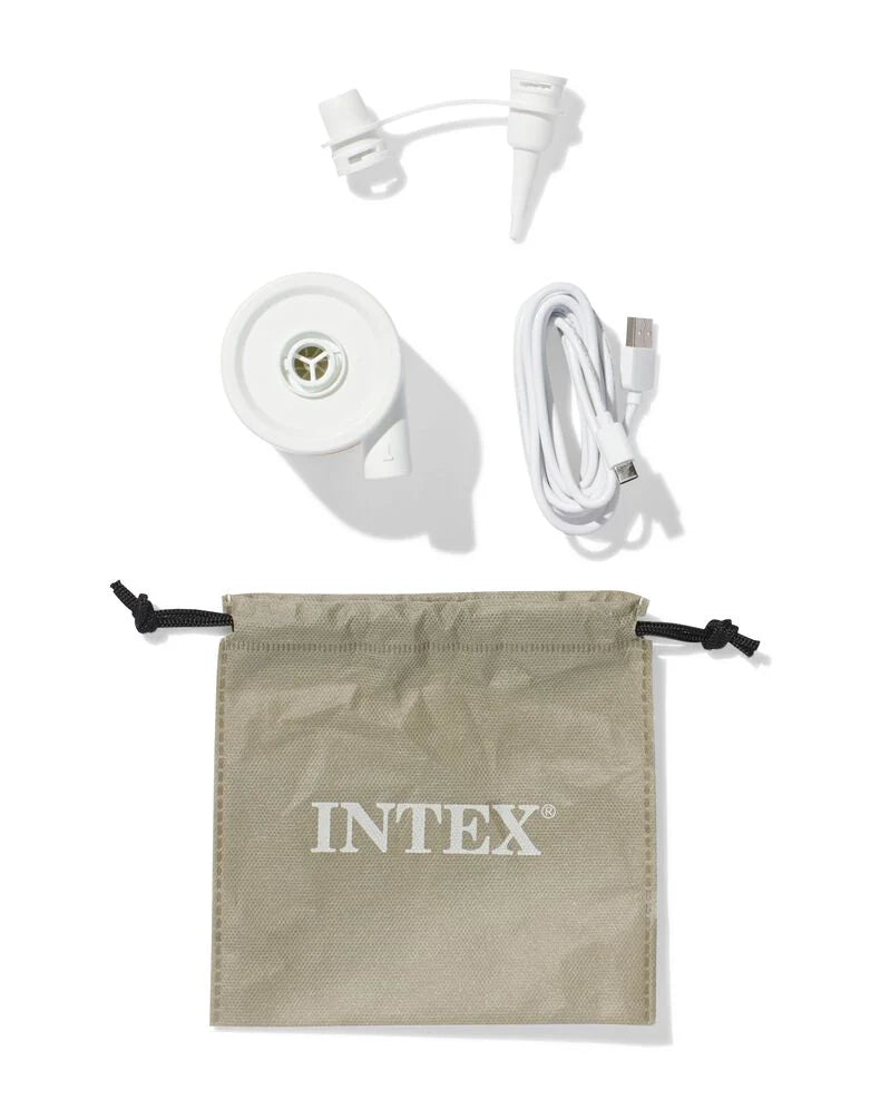 Mini Pompă Electrică Reîncărcabilă USB Intex QuickFill™ USB – Umflare și Dezumflare Rapidă