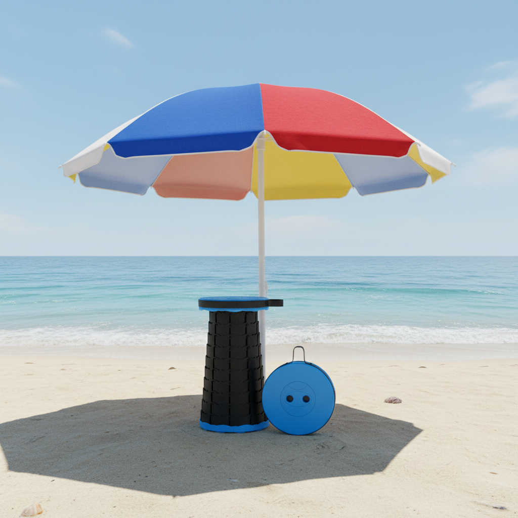 Scaun Pliabil Telescopic Portabil – Camping, Pescuit & Grădină